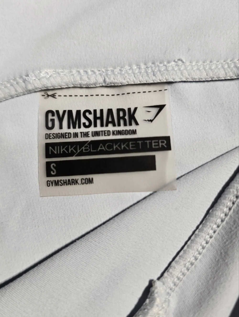 Gymshark x Nikki Blackketter Leggings Blue White Colorblock Size Small
